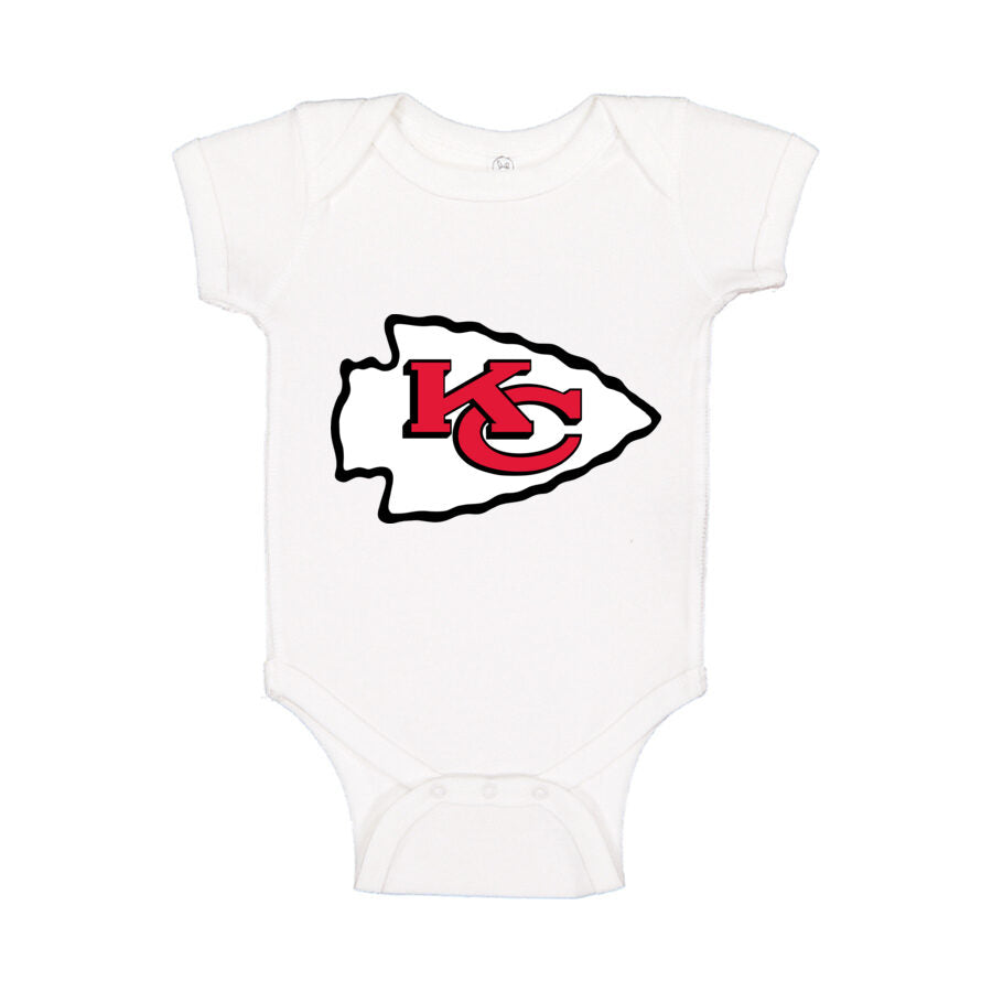 Kansas City Chiefs Baby Romper Onesie - White