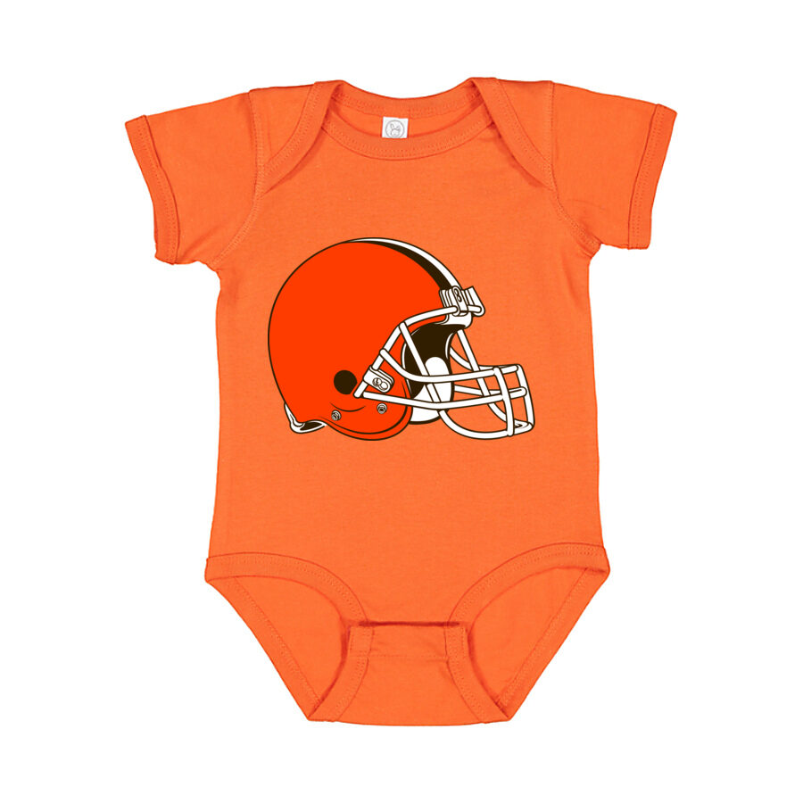 Cleveland Browns Baby Romper Onesie - Orange