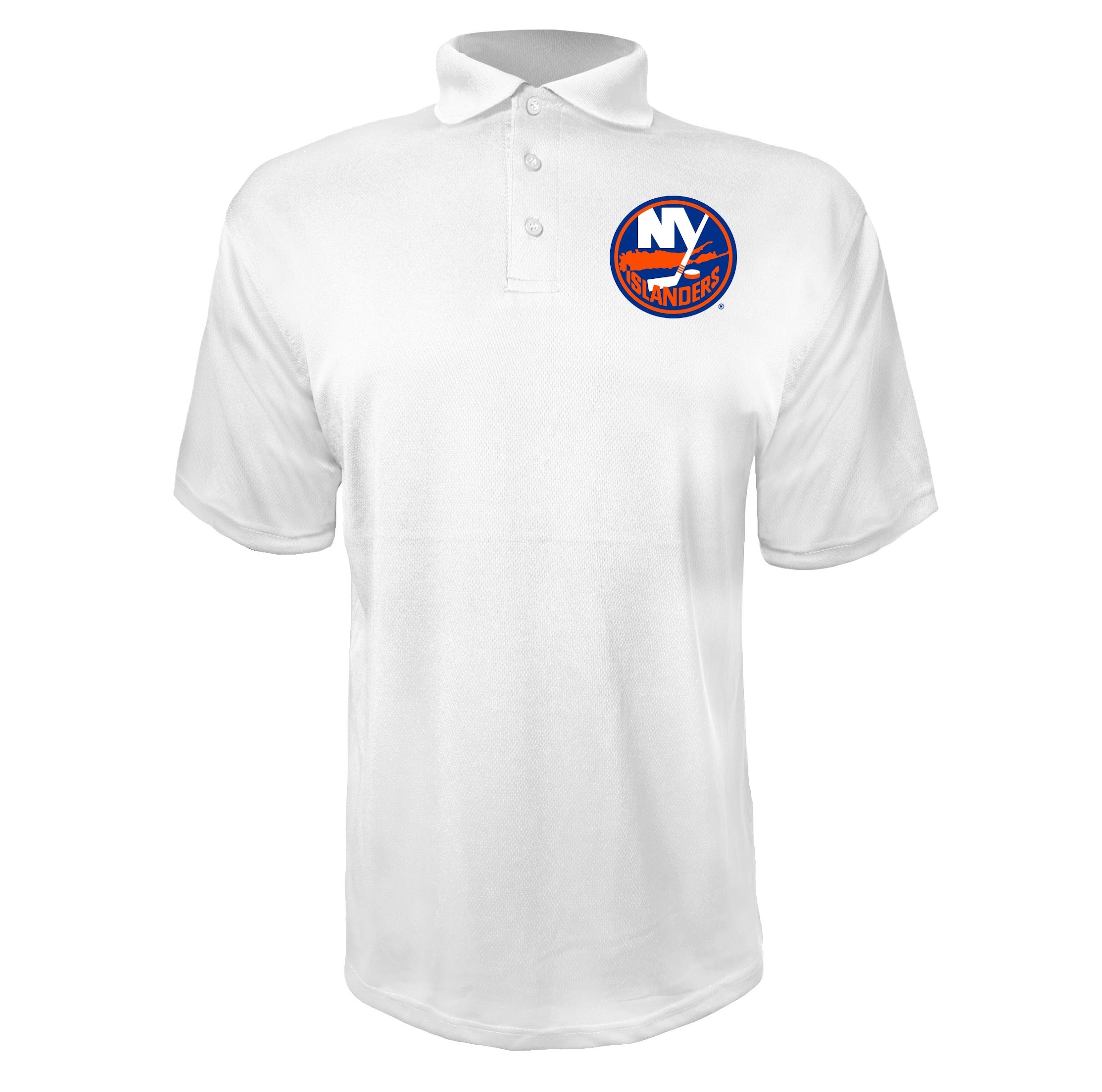 New York Islanders White polyester polo