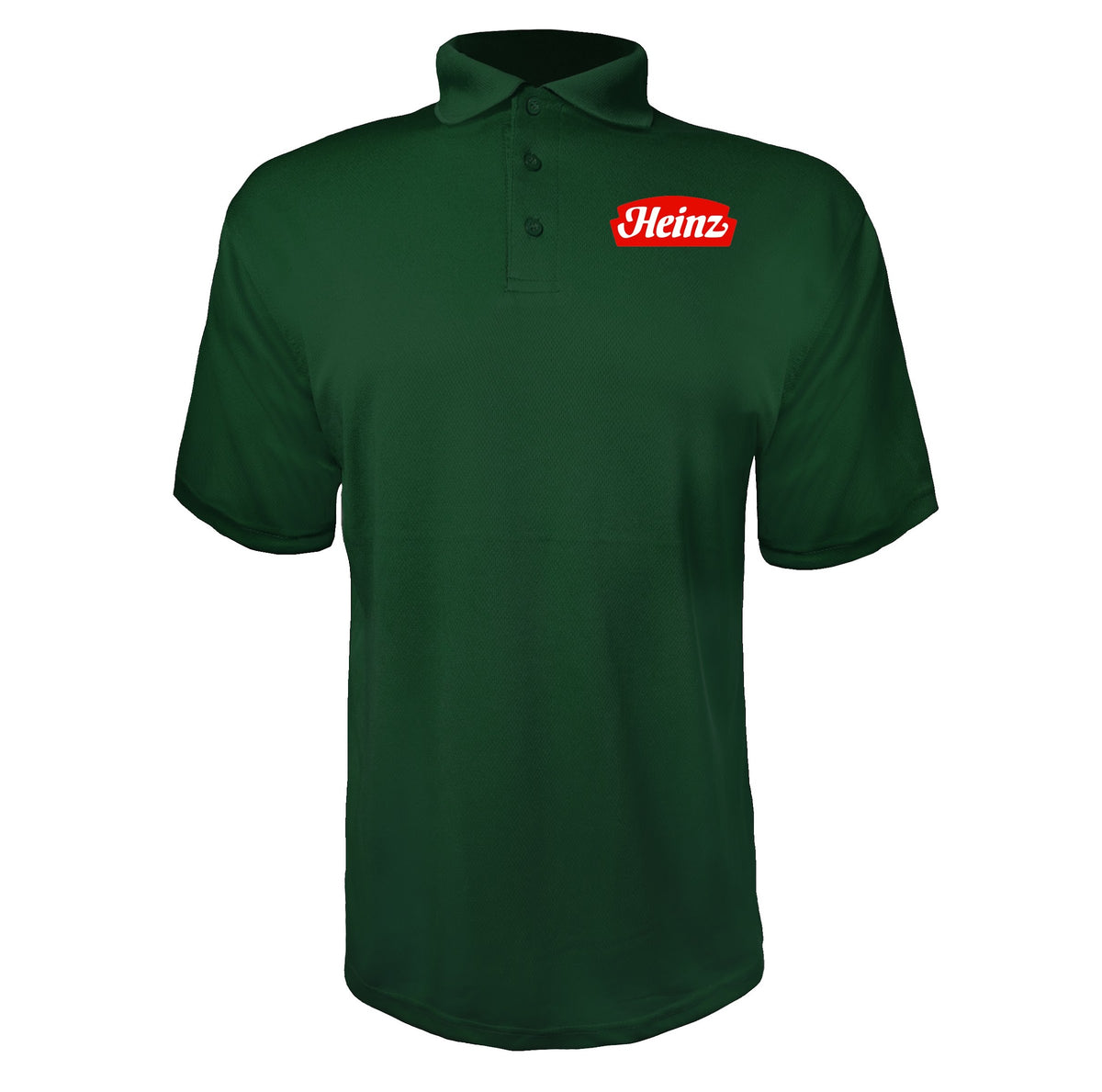 Heinz men's polyester polo in Green