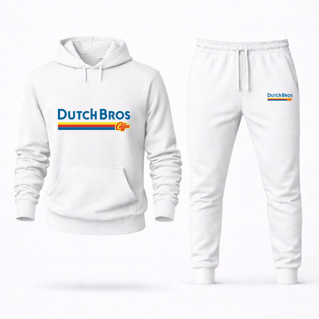 Dutch Bros Coffee Hoodie and Joggers Set - White