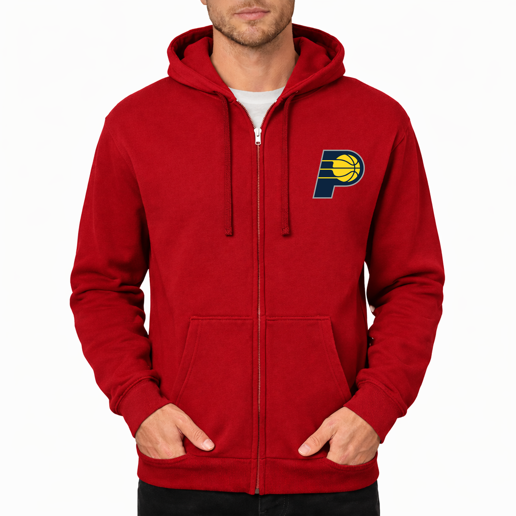 Men's Indiana Pacers Zipper Hoodie - Red