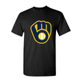 Men's Milwaukee Brewers Cotton T-Shirt - Black