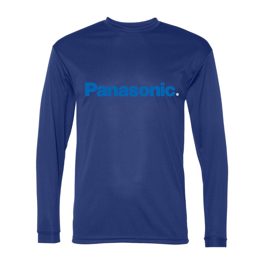 Men's Panasonic Polyester Long Sleeve T-Shirt - Royal Blue