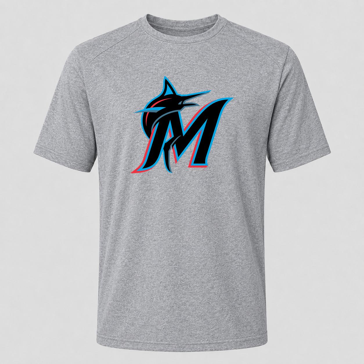 Men's Miami Marlins Performance T-Shirt - Gray