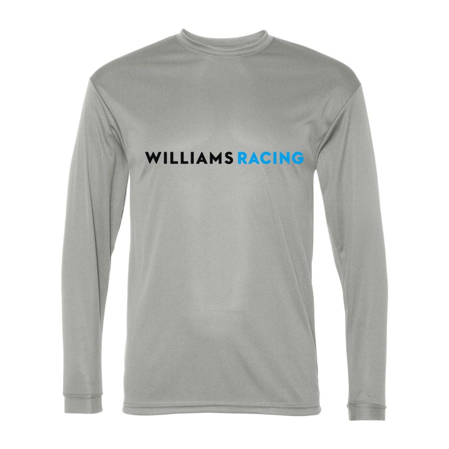 Men's Williams Racing Polyester Long Sleeve T-Shirt - Silver