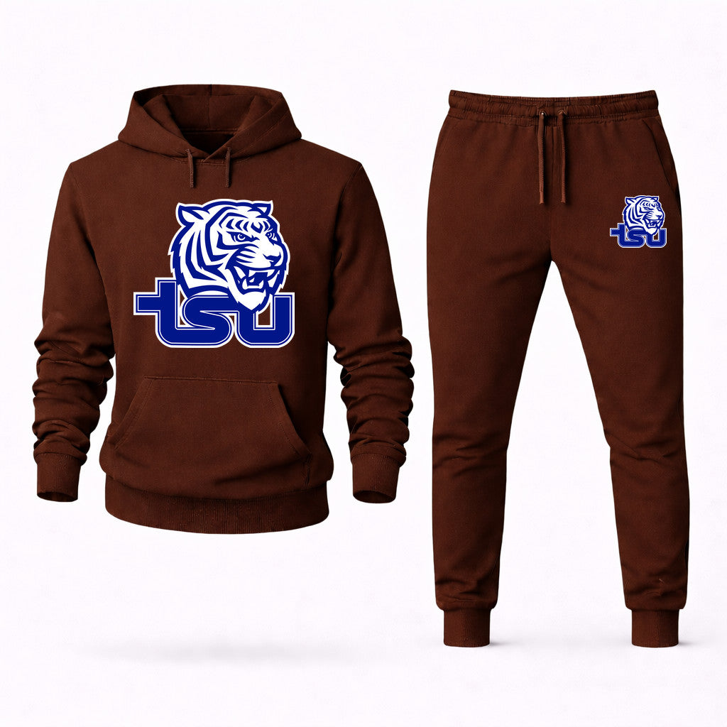 Tennessee State Tigers Hoodie and Joggers Set - Brown