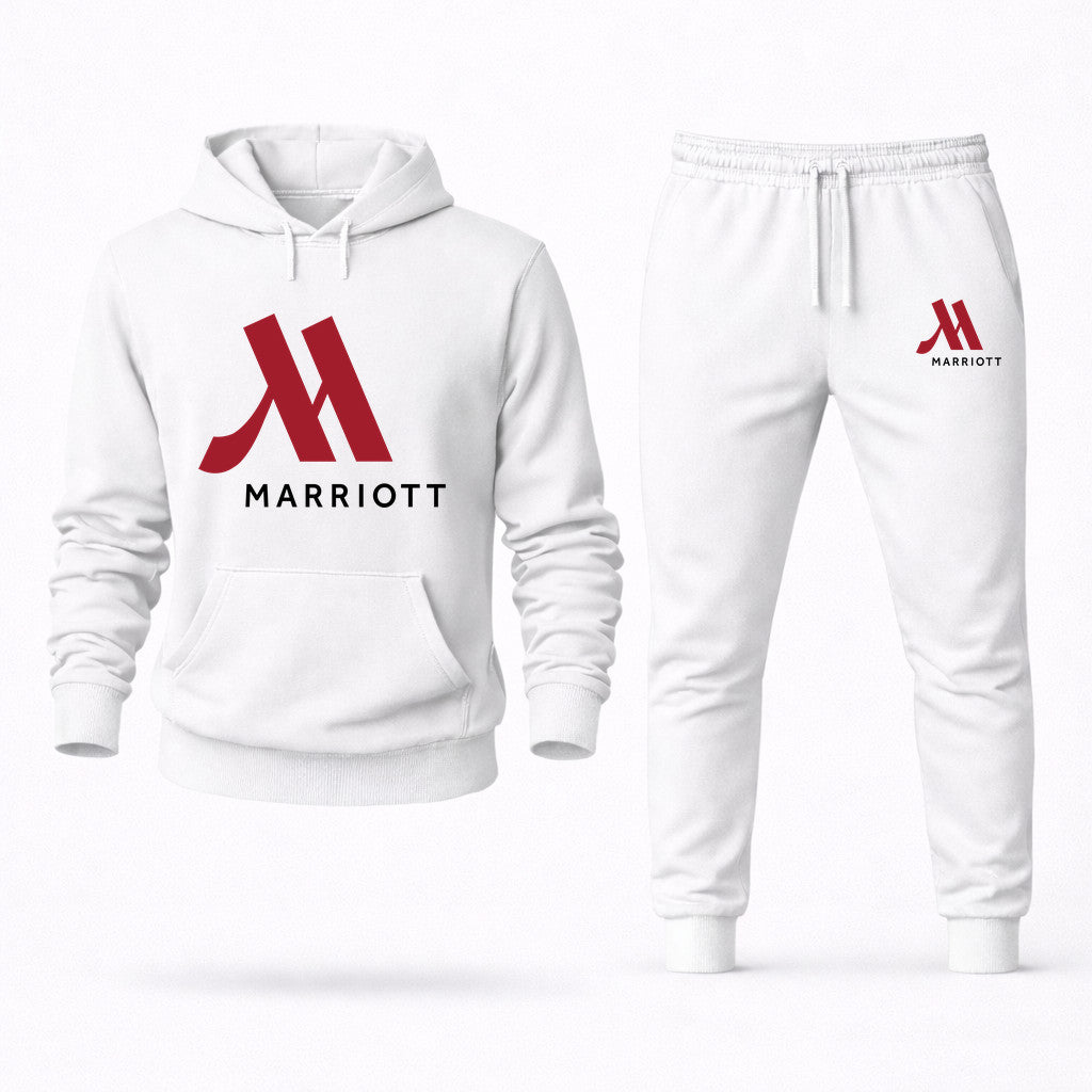 Marriott Hoodie and Joggers Set - White