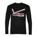 Men's Verizon Wireless Polyester Long Sleeve T-Shirt - Black