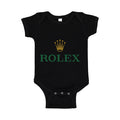 Rolex Baby Romper Onesie - Black