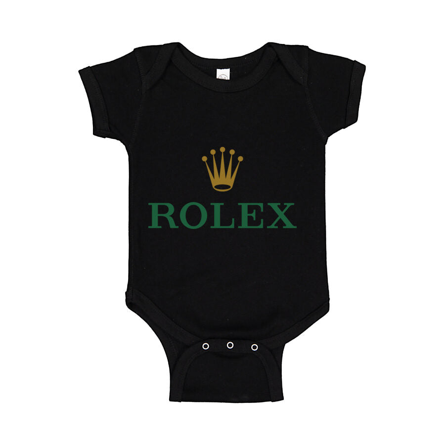 Rolex Baby Romper Onesie - Black