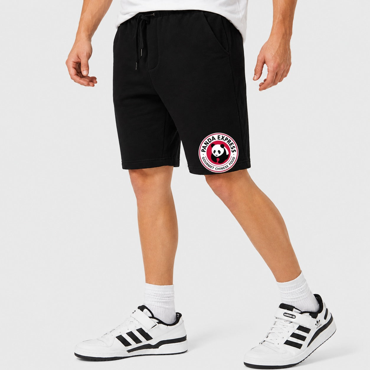 Men's Panda Express Cotton Shorts - Black
