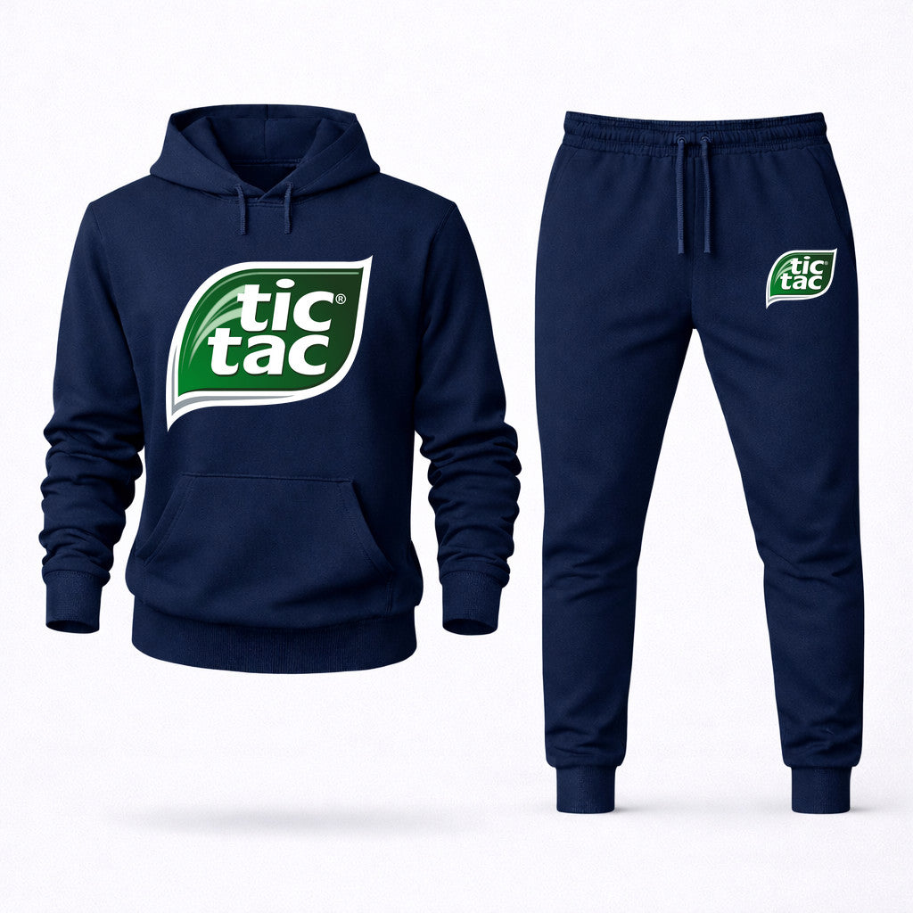 Tic Tac Hoodie and Joggers Set - Navy