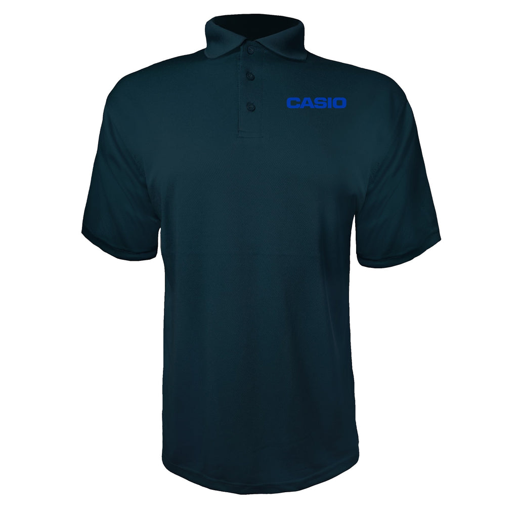 Casio men's polyester polo in Navy
