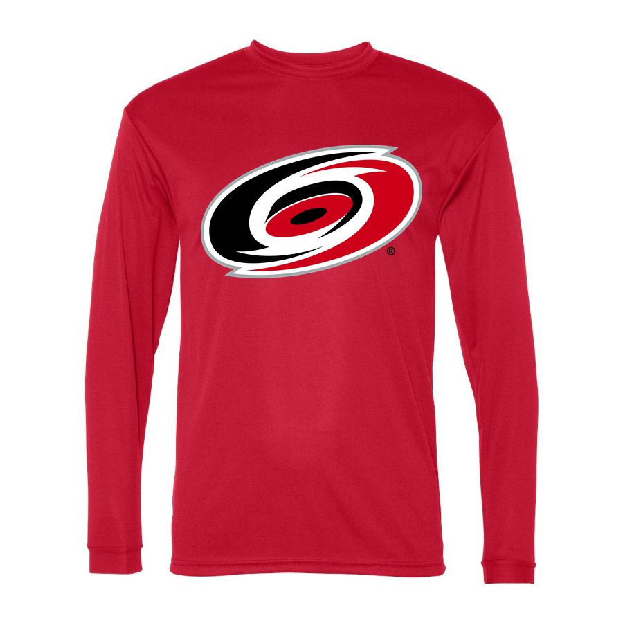 Men's Carolina Hurricanes Polyester Long Sleeve T-Shirt - Red