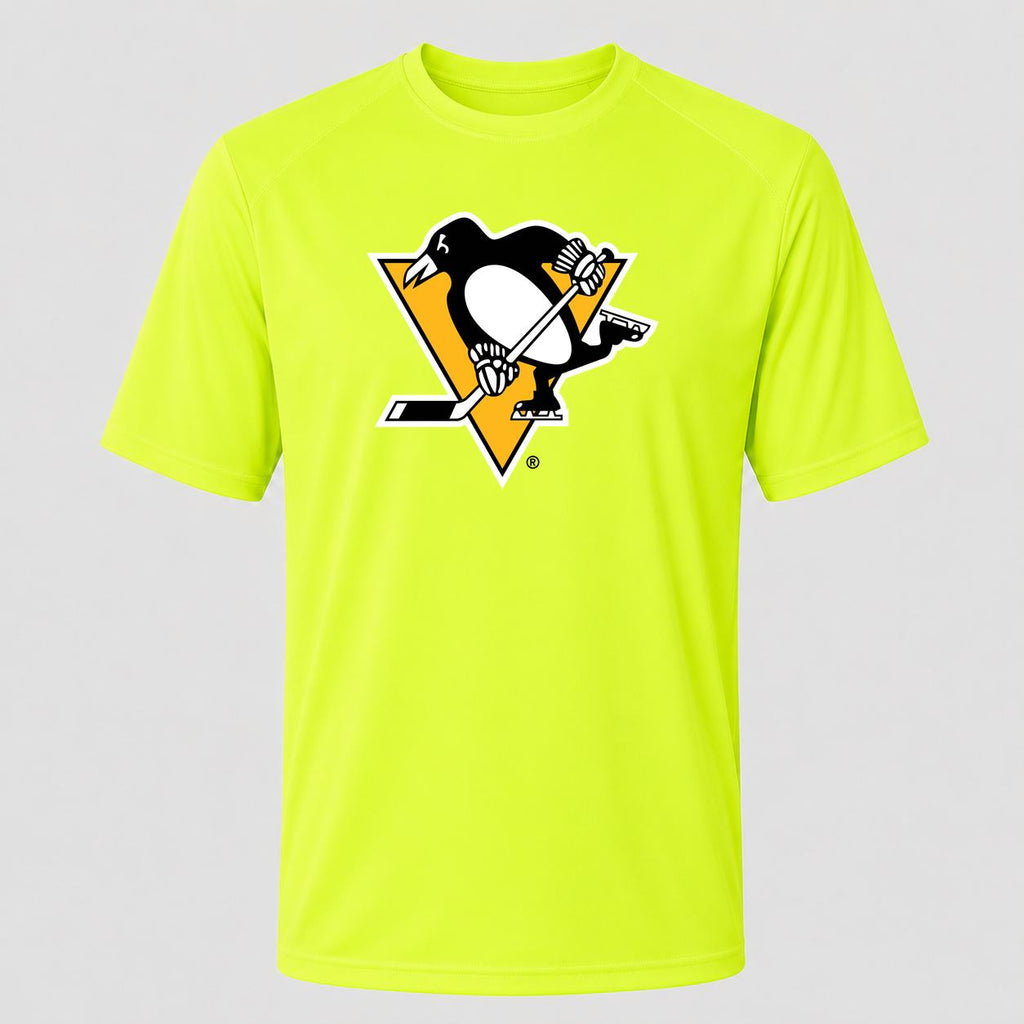 Men's Pittsburgh Penguins Performance T-Shirt - Safety Green