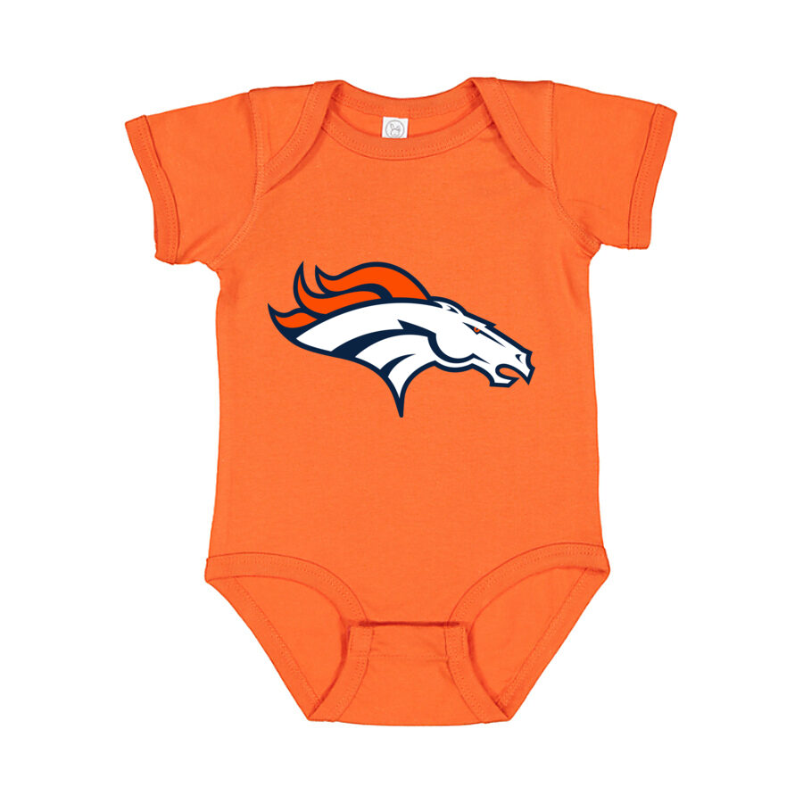 Denver Broncos Baby Romper Onesie - Orange