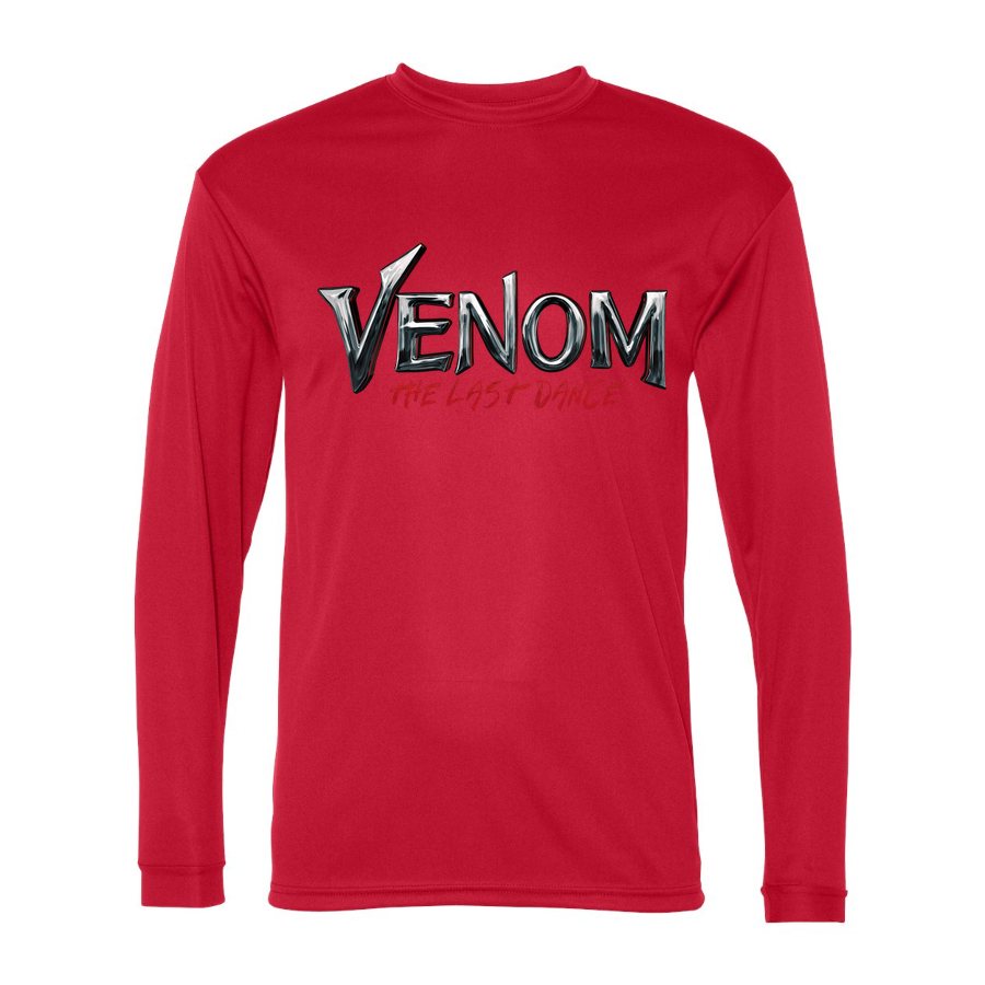 Men's Venom The Last Dance Polyester Long Sleeve T-Shirt - Red