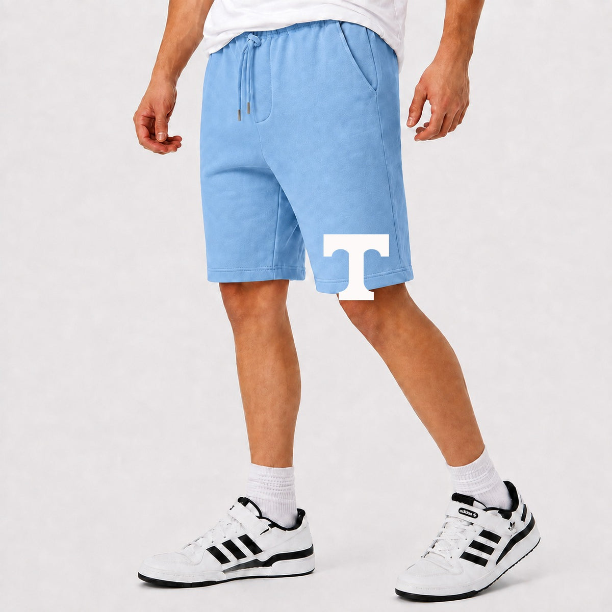 Men's Tennessee Volunteers Logo 2 Cotton Shorts - Sky Blue