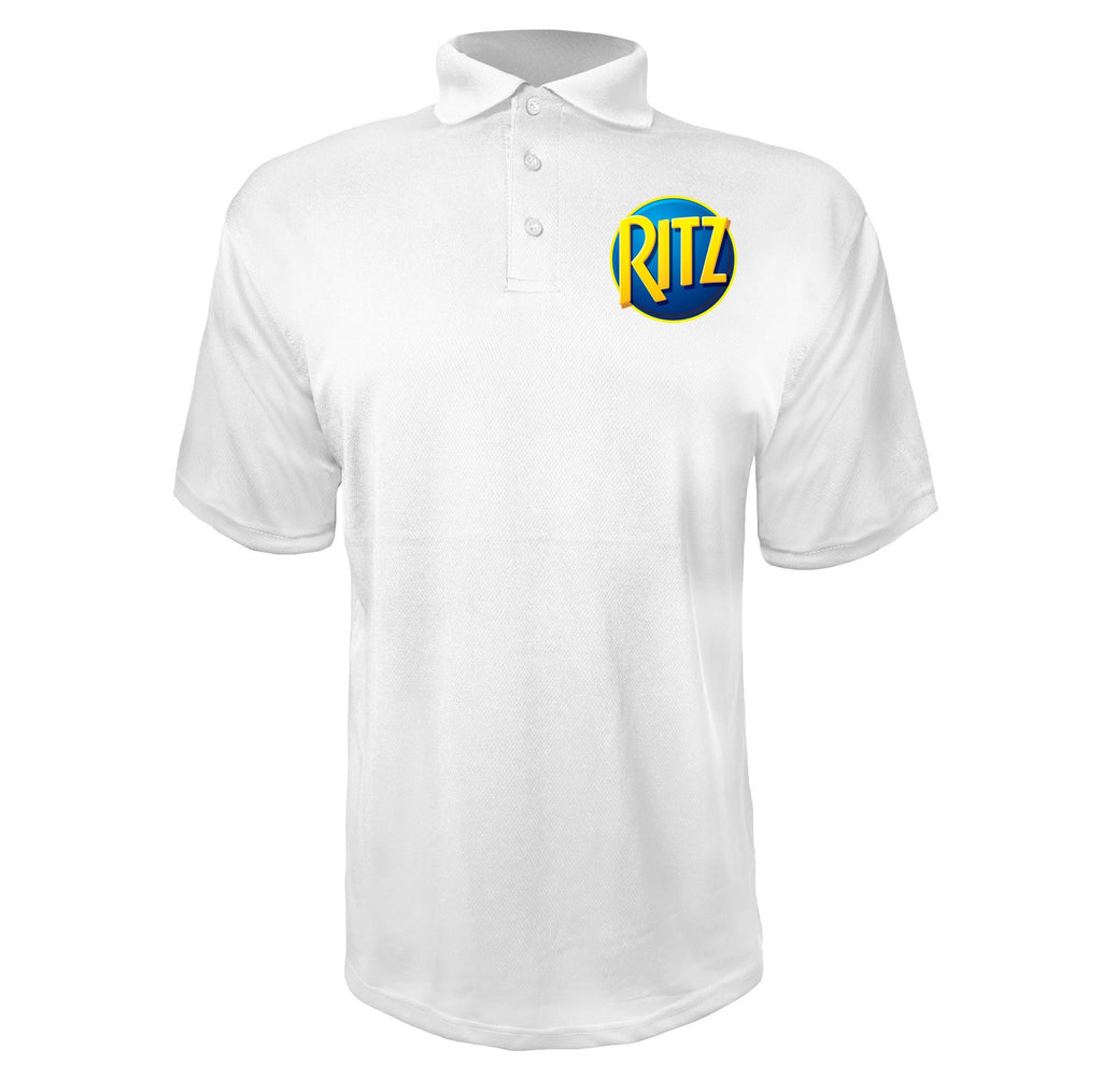 Ritz Mondelez men's polyester polo in White