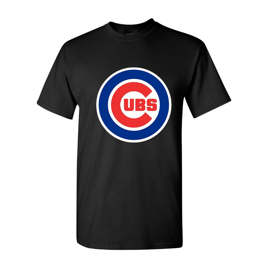 Men's Chicago Cubs Cotton T-Shirt - Black