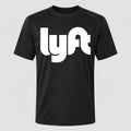 Men's Lyft White Performance T-Shirt - Black