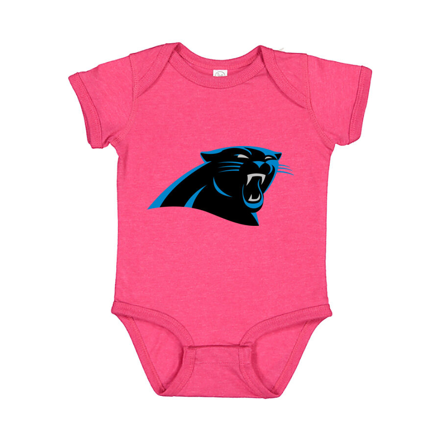 Carolina Panthers Baby Romper Onesie - Pink