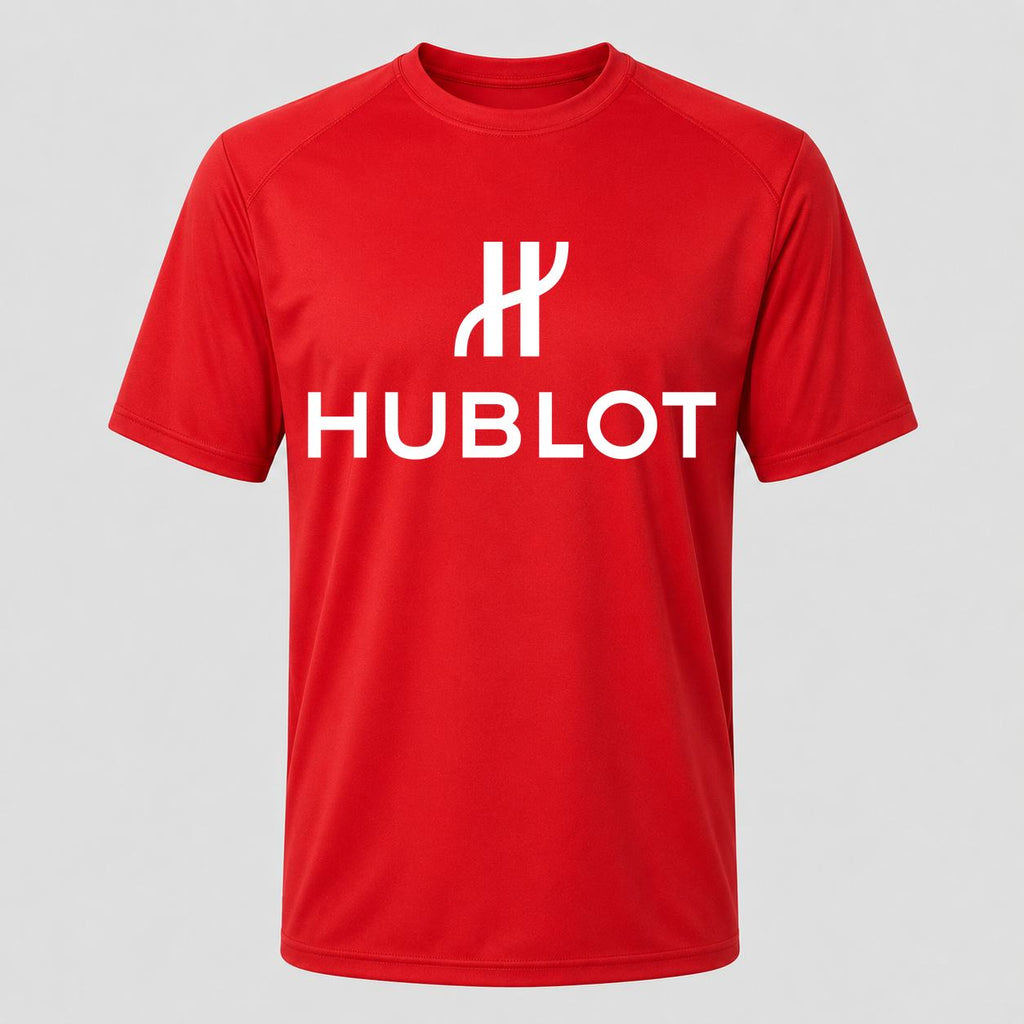 Men's Hublot White Performance T-Shirt - Red