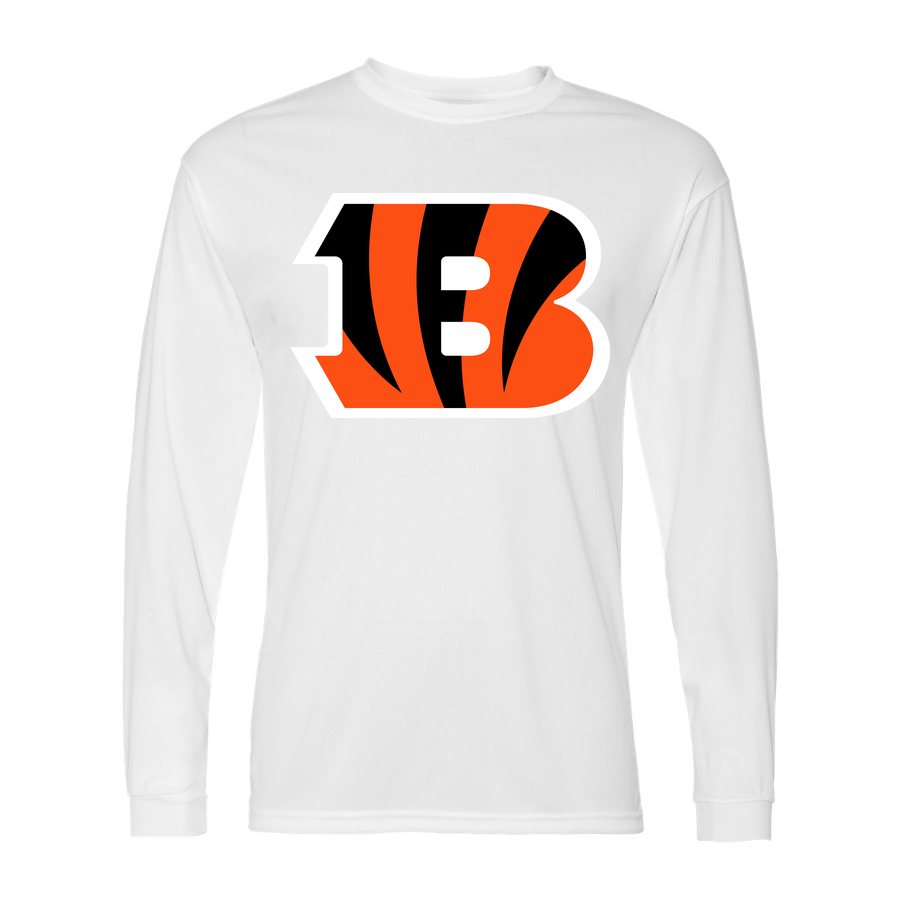 Men's Cincinnati Bengals Polyester Long Sleeve T-Shirt - White