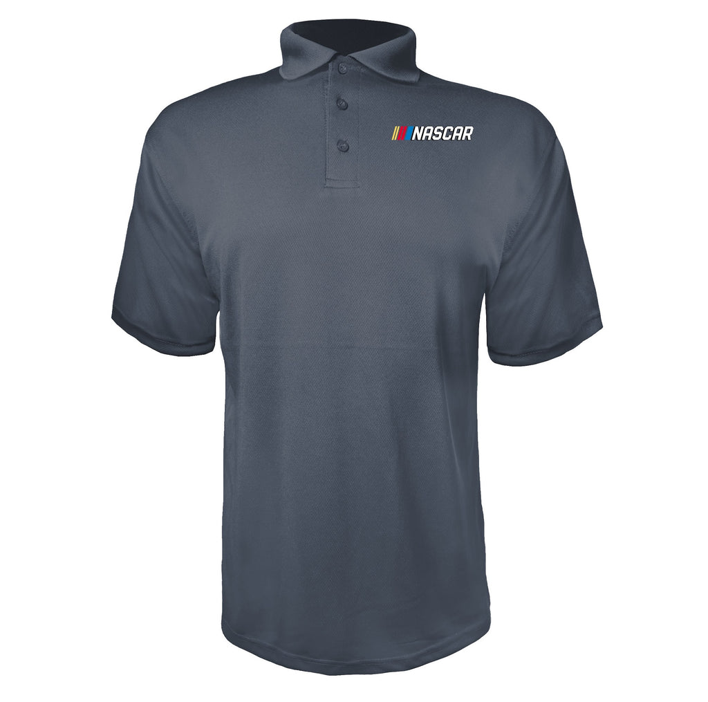 NASCAR Charcoal polyester polo