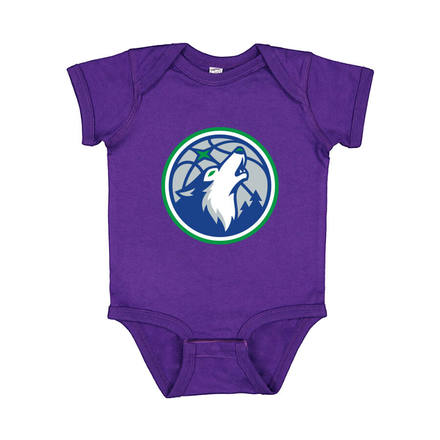 Minnesota Timberwolves Baby Romper Onesie - Purple