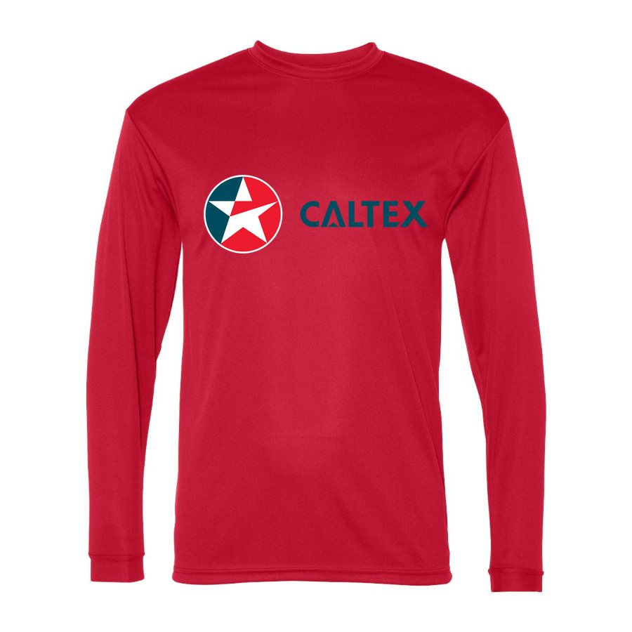 Men's Caltex Polyester Long Sleeve T-Shirt - Red