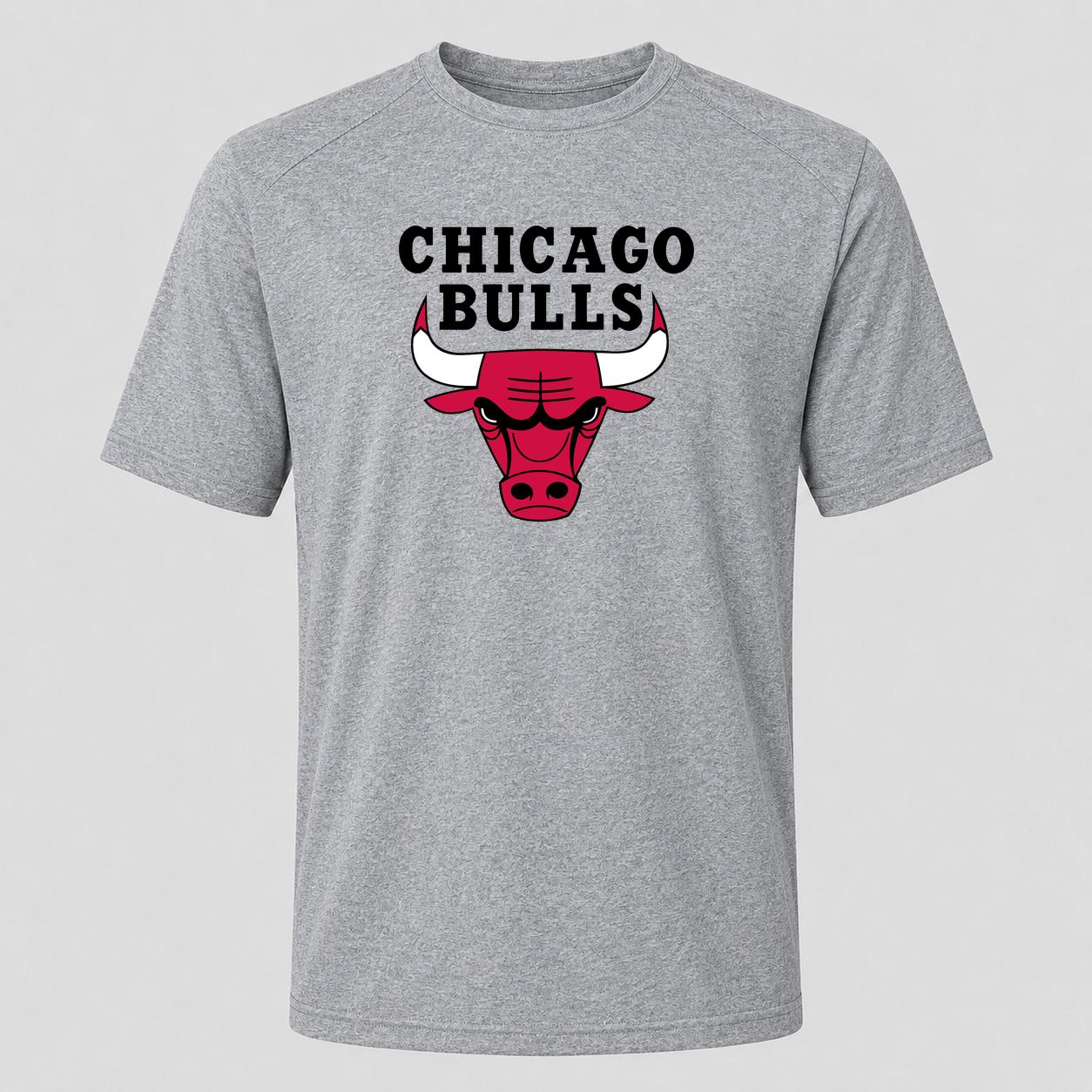 Men's Chicago Bulls Black Performance T-Shirt - Gray