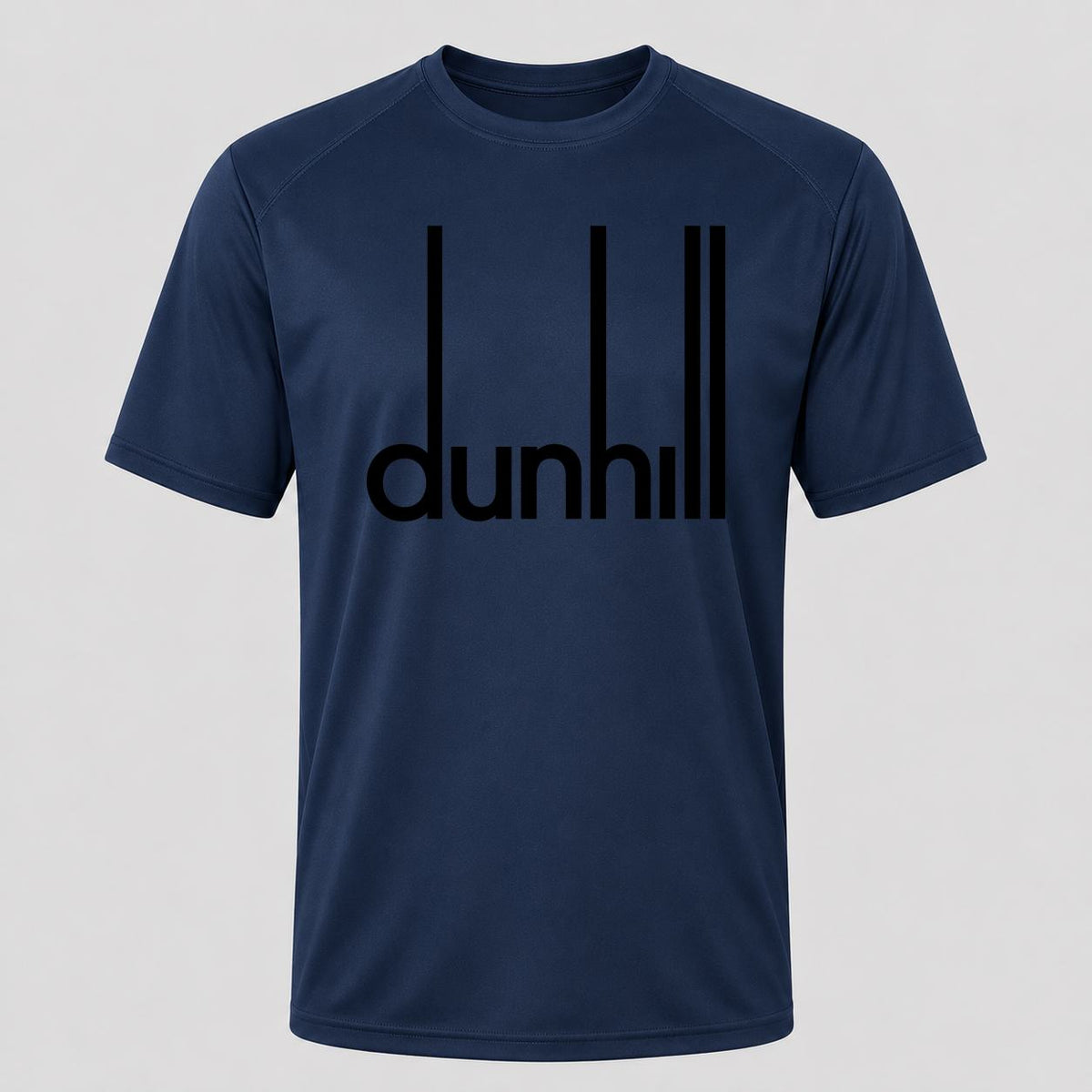 Men's Dunhill Black Performance T-Shirt - Navy