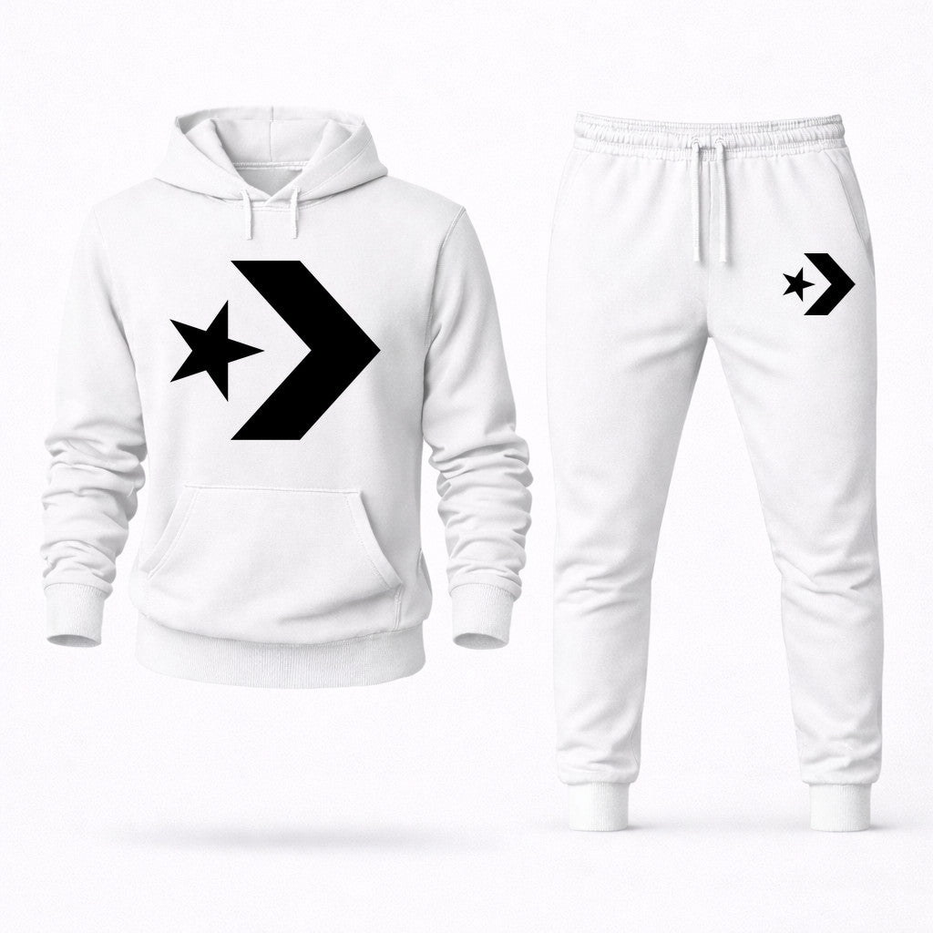 Converse Hoodie and Joggers Set - White