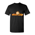 Men's Curious George logo PNG3 Cotton T-Shirt - Black