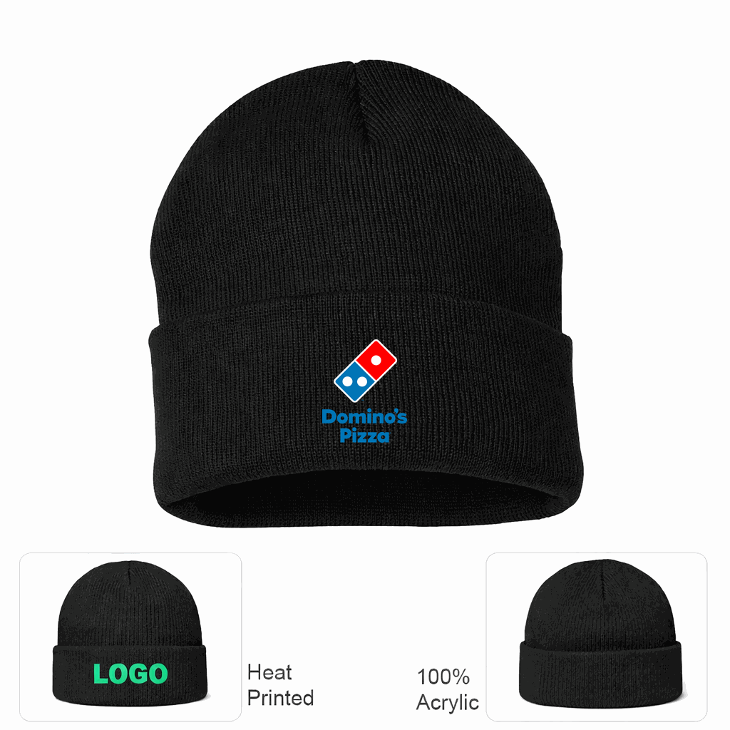 Domino's Pizza Beanie Hat - Black