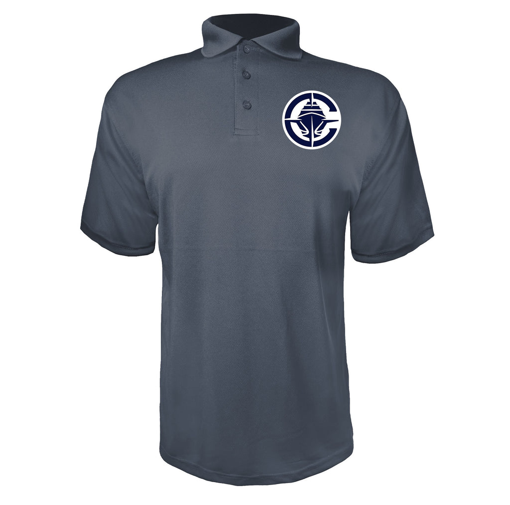 Los Angeles Clippers Charcoal polyester polo