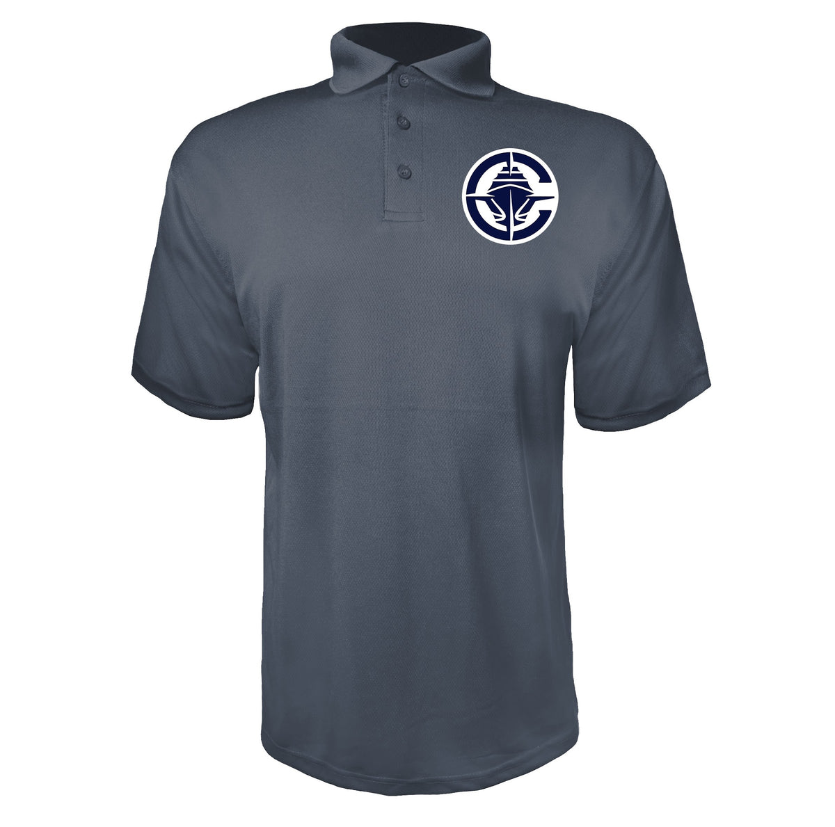 Los Angeles Clippers Charcoal polyester polo