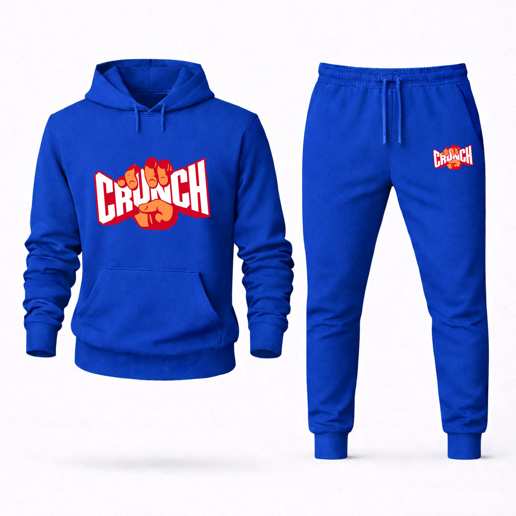 Crunch Fitness Hoodie and Joggers Set - Blue