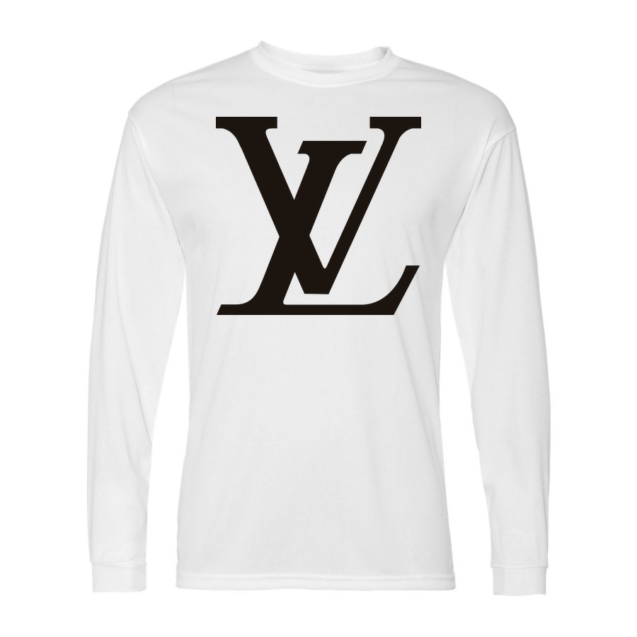 Men's Louis Vuitton Polyester Long Sleeve T-Shirt - White
