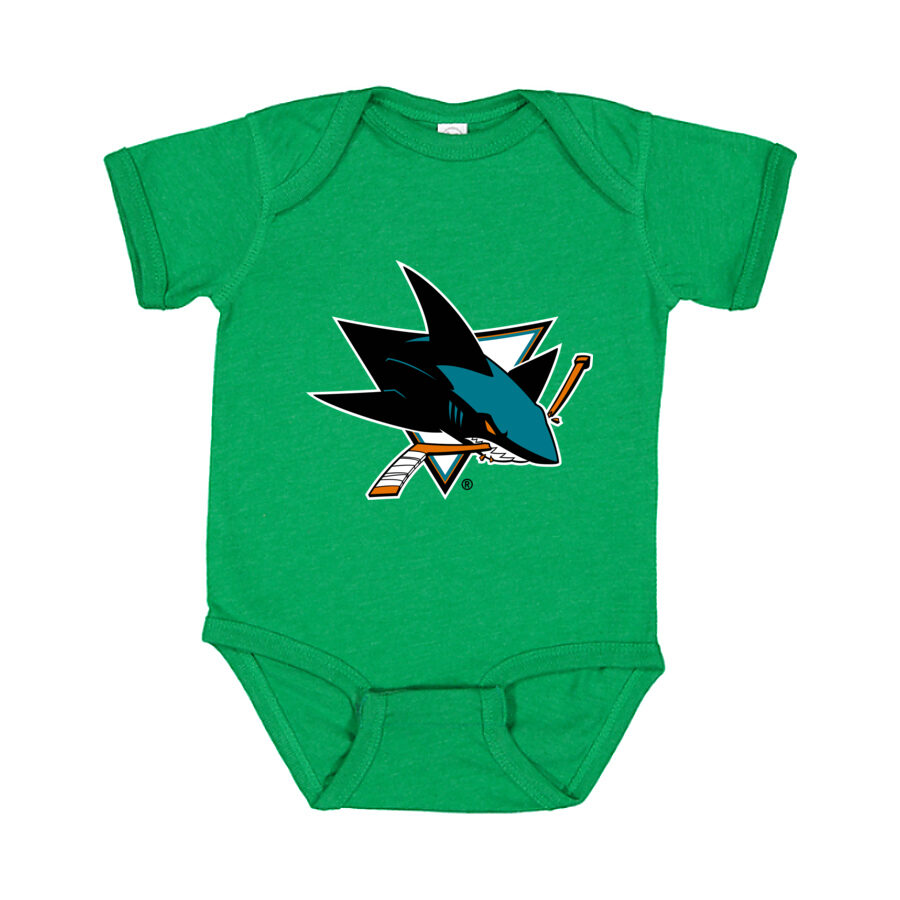 San Jose Sharks Baby Romper Onesie - Green