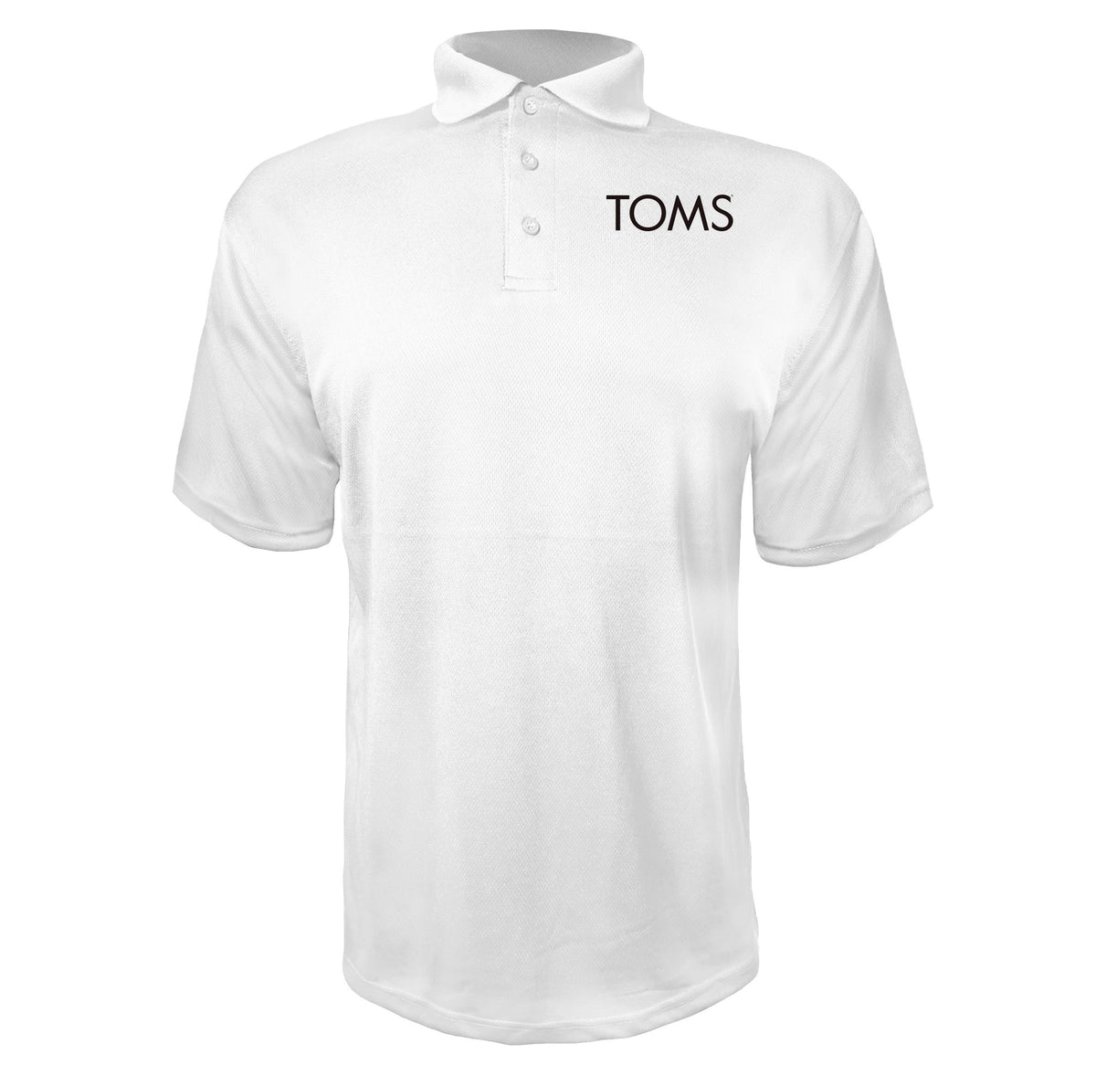 Toms men's polyester polo in White