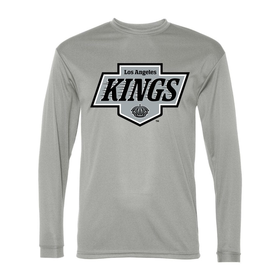 Men's Los Angeles Kings Polyester Long Sleeve T-Shirt - Silver