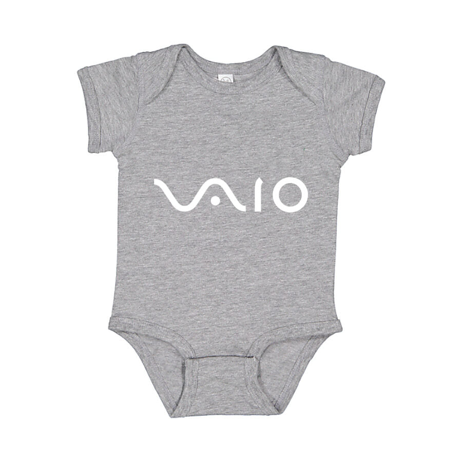 Sony VAIO White Logo Baby Romper Onesie - Gray