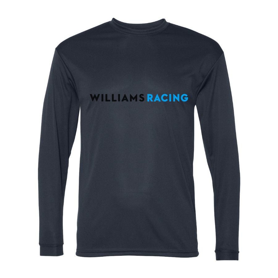 Men's Williams Racing Polyester Long Sleeve T-Shirt - Navy