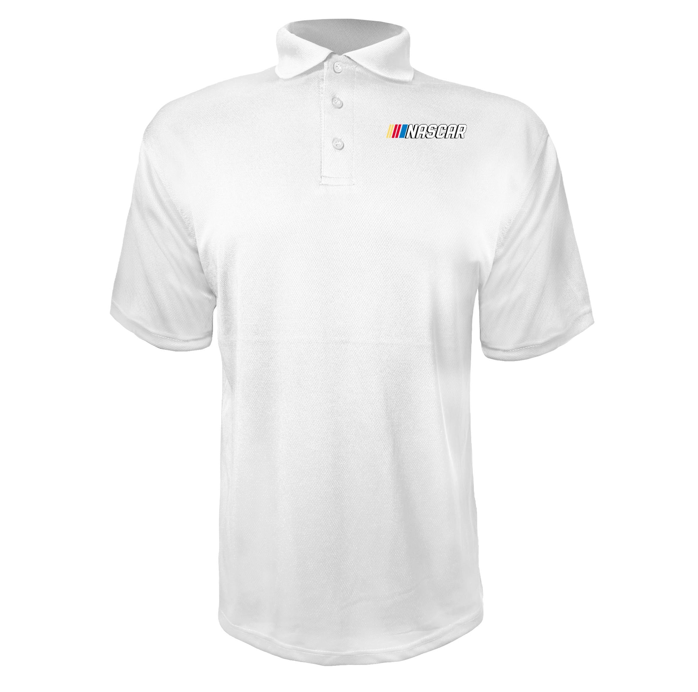 NASCAR White polyester polo