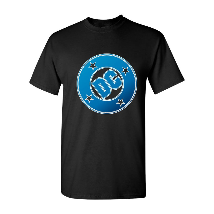 Men's DC Comics Logo Cotton T-Shirt - Black