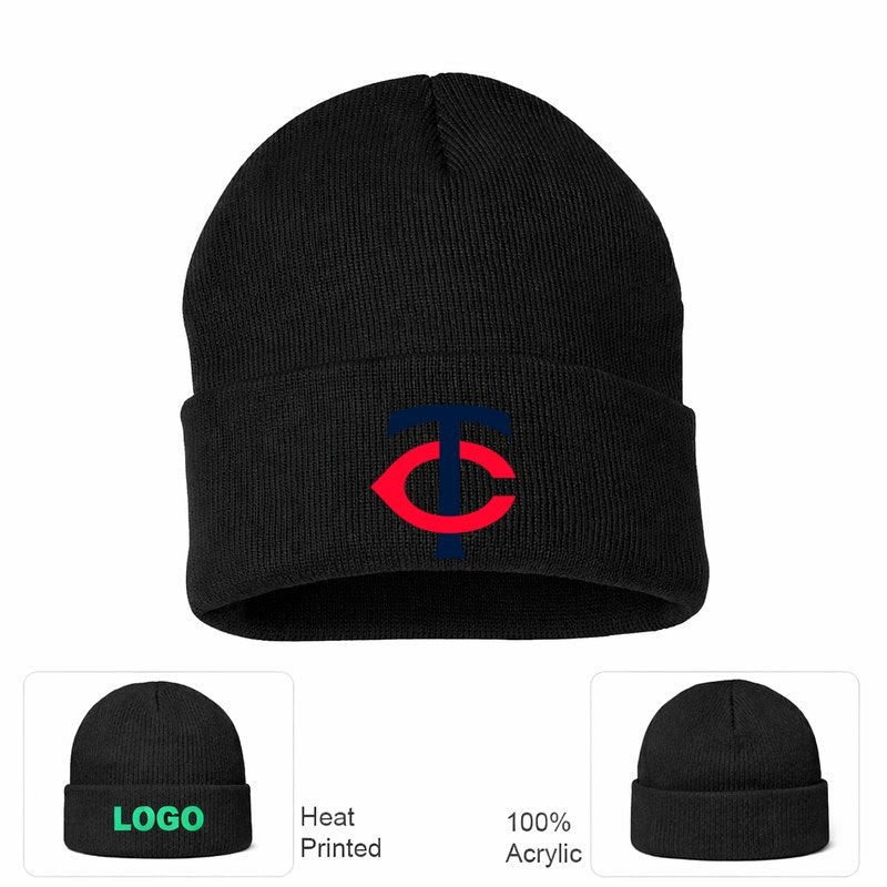 Minnesota Twins Black Beanie Hat