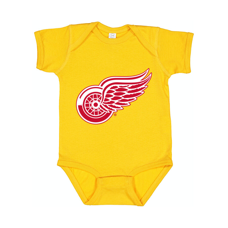 Detroit Red Wings Baby Romper Onesie - Yellow